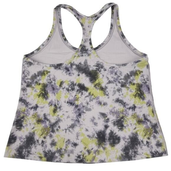 LULULEMON Cool Racerback Short Tank Top Nulu Size 10 Radial Tie Dye Mauve Grey - Picture 6 of 7